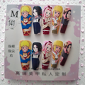 Naruto Anime Squad Press-On Nails - Medium Coffin