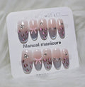 Pink Leopard Bow Press-On Nail Set