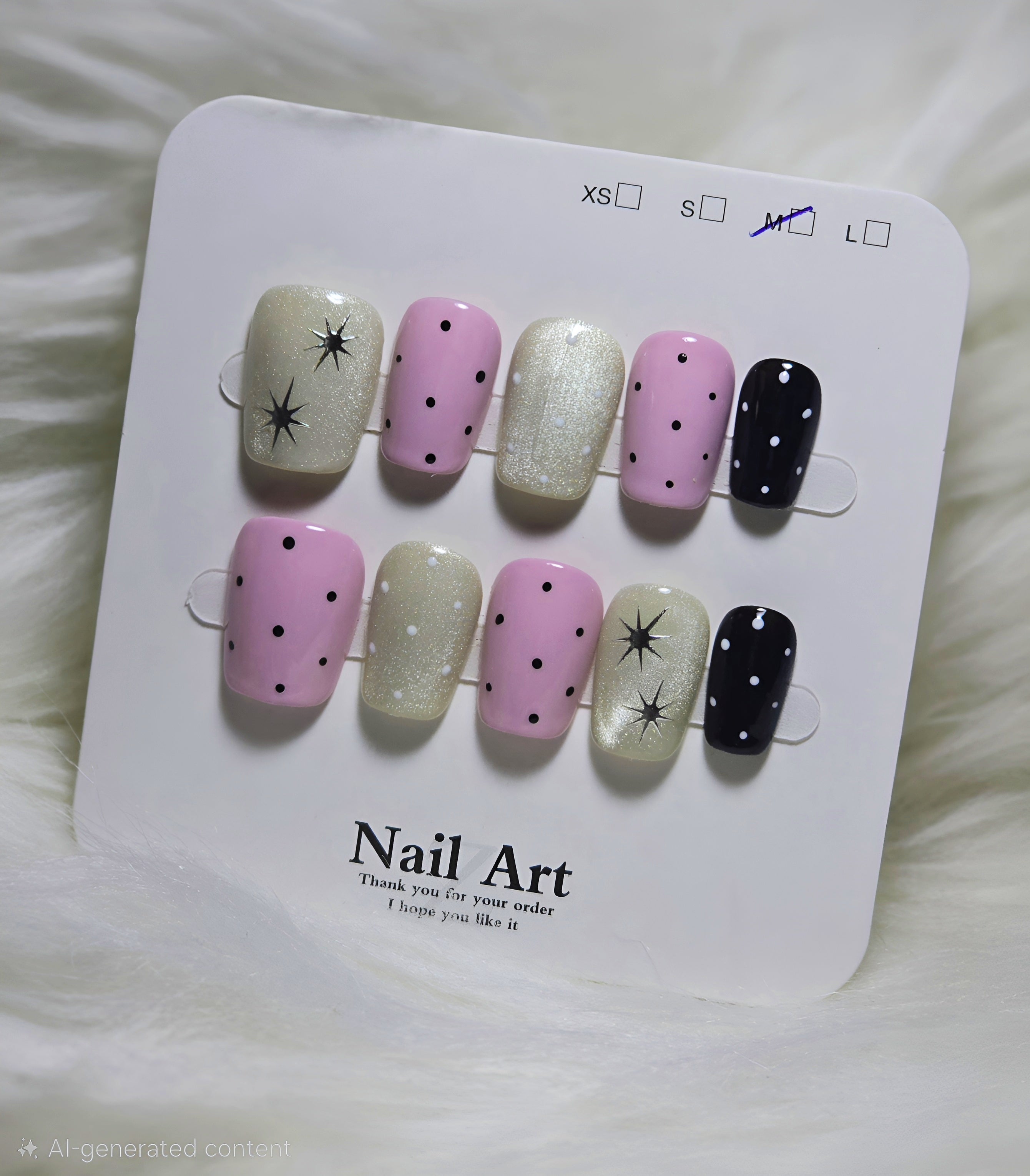 Starlight Polka Nails