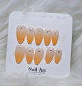 Nude Orange Ombre Press-On Nail Set