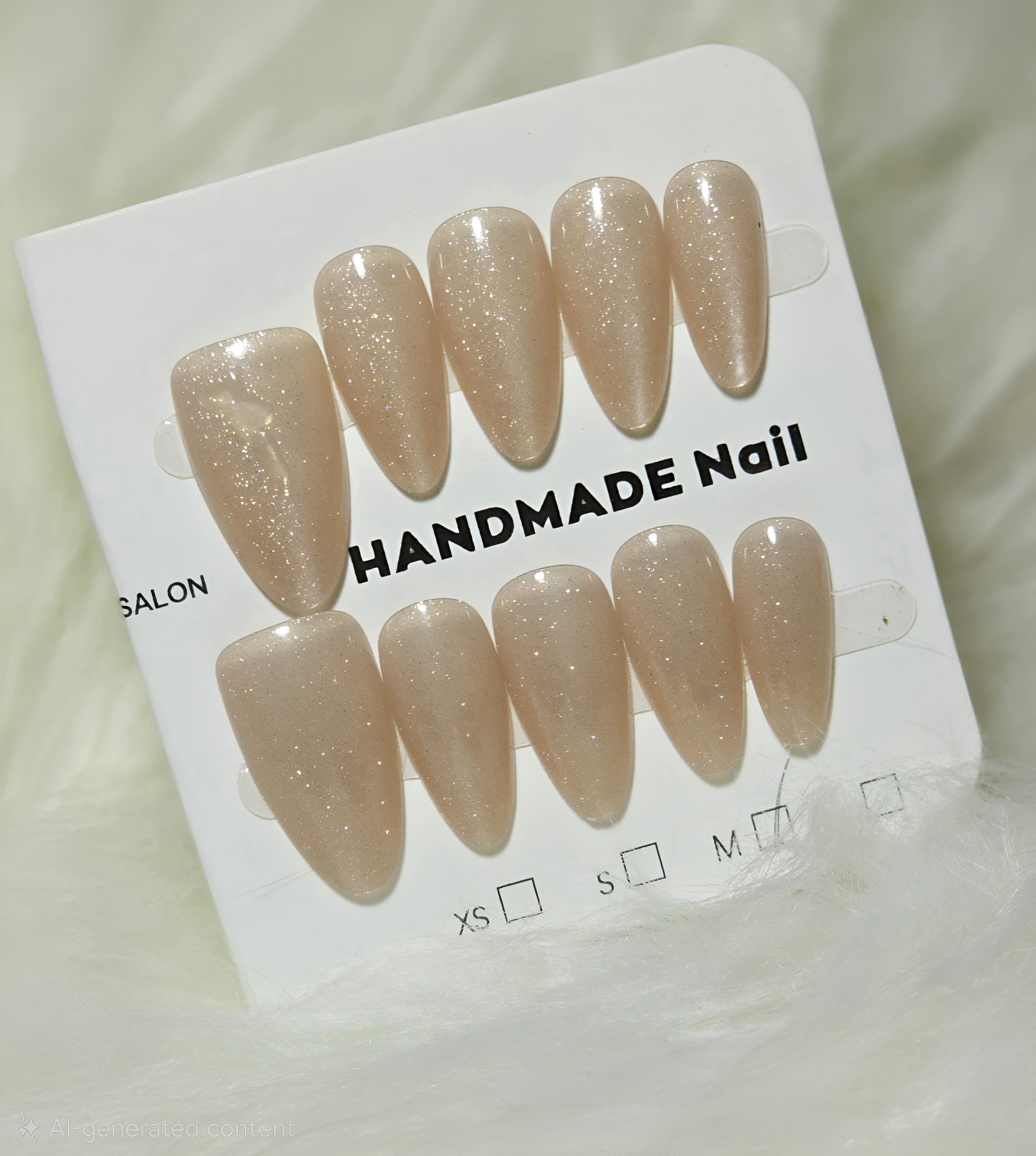 Nude Shimmer Salon Press-On Nail Set