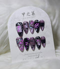 Jia's Purple Garden Nails