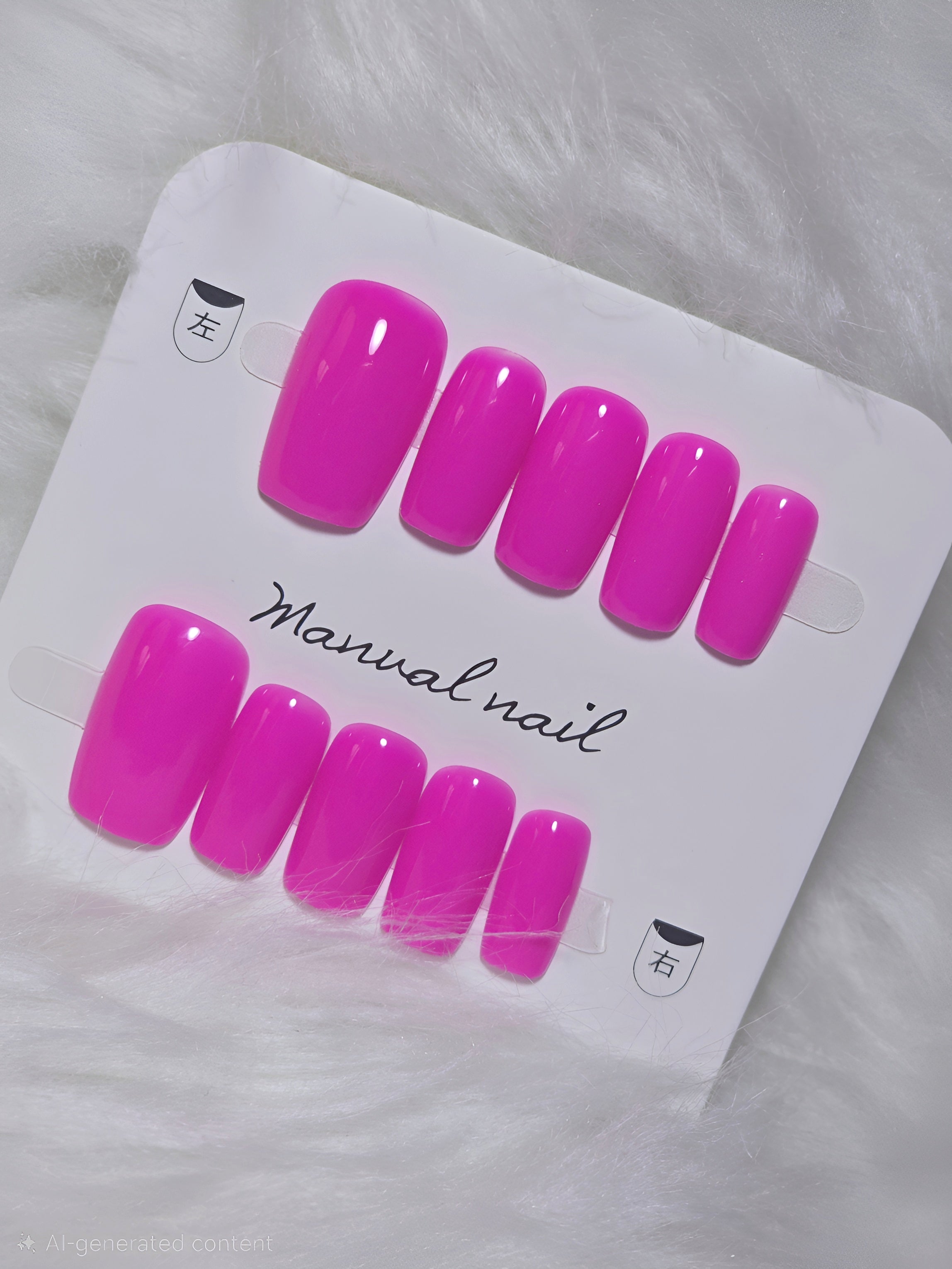 Magenta Nail Set - Bold Statement