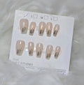 Golden Glam Press-On Nail Set
