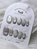 Silver Hello Kitty LV  Luxury Nails