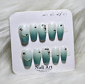 Teal Ombre Elegance Press-On Nail Set