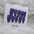 Celestial Purple Nails