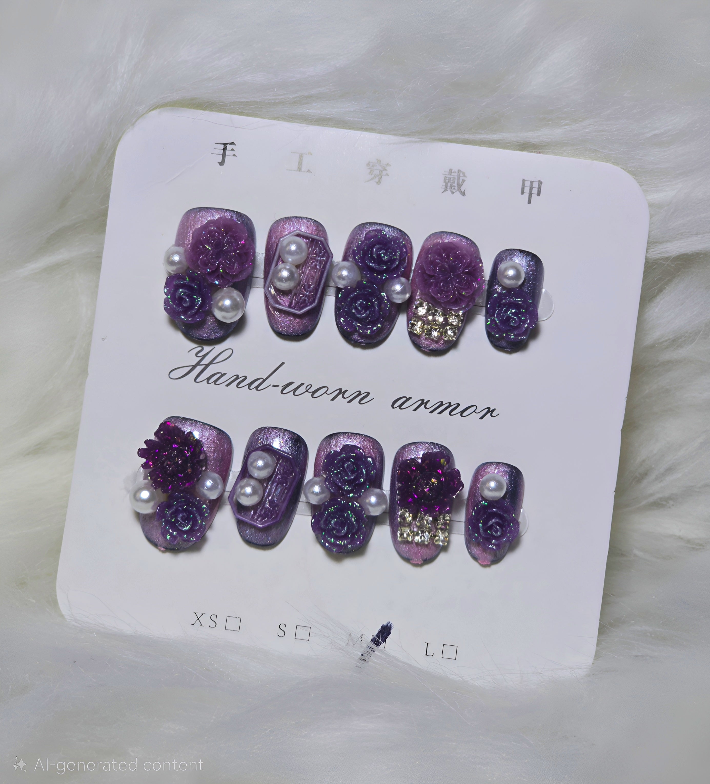 Purple Pearl Luxe Press-On Nail Set