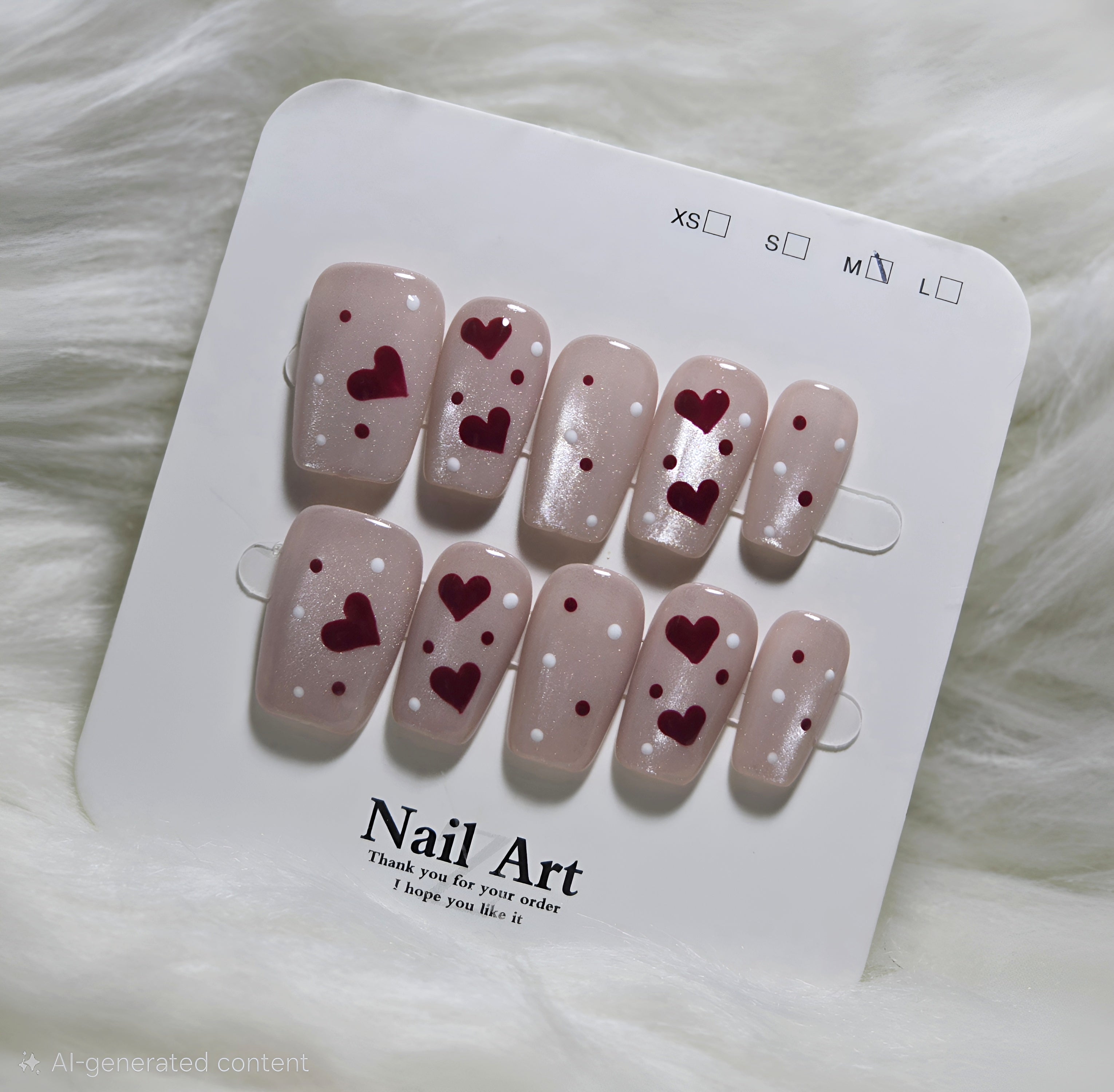 Sweetheart Shimmer Nails