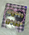 Smiley Grunge Press-On Nail Set