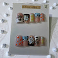 Small Duck Press-On Nails - Gothic Rainbow Cross